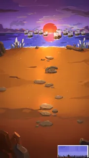 扁平彩绘风格高清环境渲染免抠