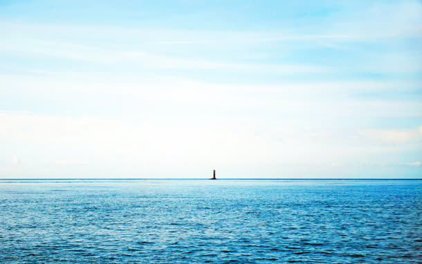 海边蓝色天空背景高清素材