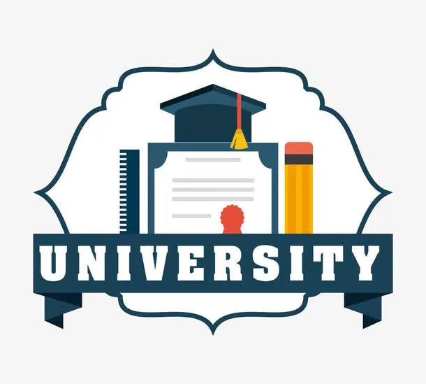 卡通学院会徽设计高清免扣素材免抠