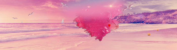 浪漫海边背景高清