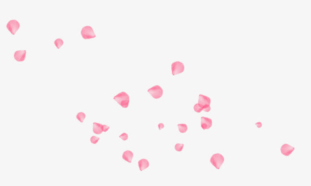 桃花花瓣漂浮素材免抠