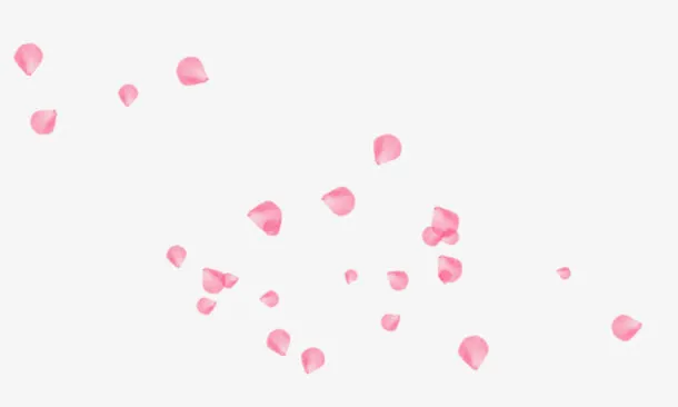 桃花花瓣漂浮素材免抠