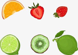 矢量手绘卡通水果免抠