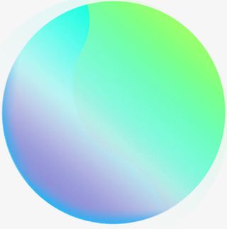 彩色渐变圆形标签免抠