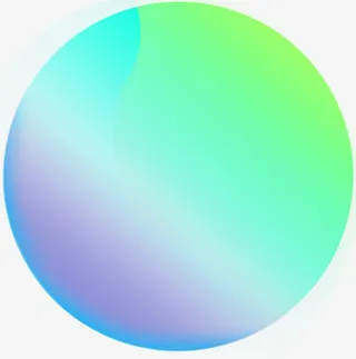 彩色渐变圆形标签免抠