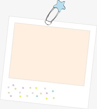 手绘卡通边框照片框免抠