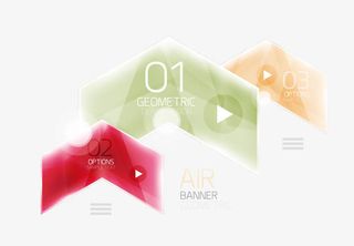 创意彩色箭头设计矢量素材免抠