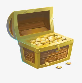 卡通宝藏矢量素材免抠