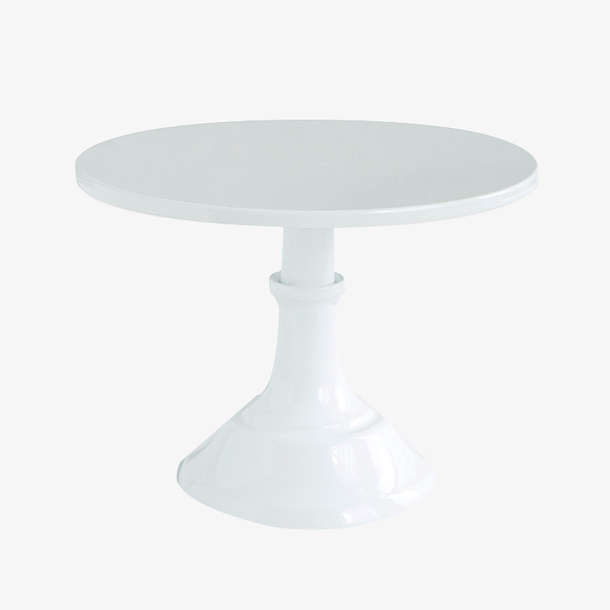 纯白简约高底座蛋糕托盘免抠