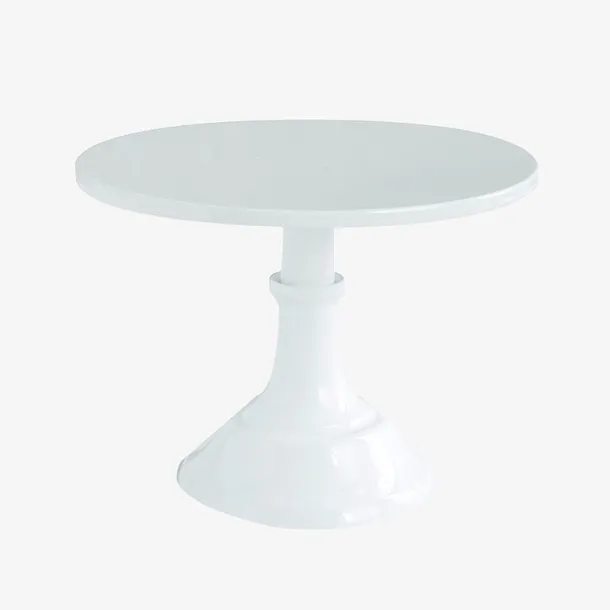 纯白简约高底座蛋糕托盘免抠