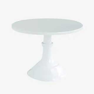 纯白简约高底座蛋糕托盘免抠