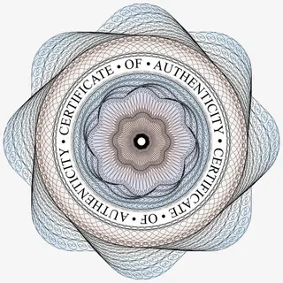 叠加花朵形防伪花纹免抠