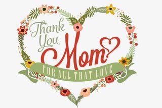 心形母亲节装饰矢量免抠