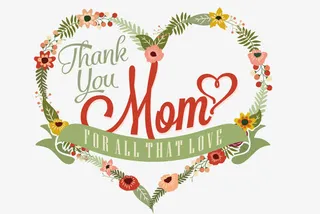 心形母亲节装饰矢量免抠