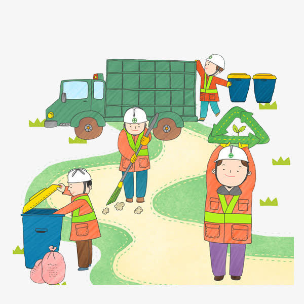 卡通环卫工免抠