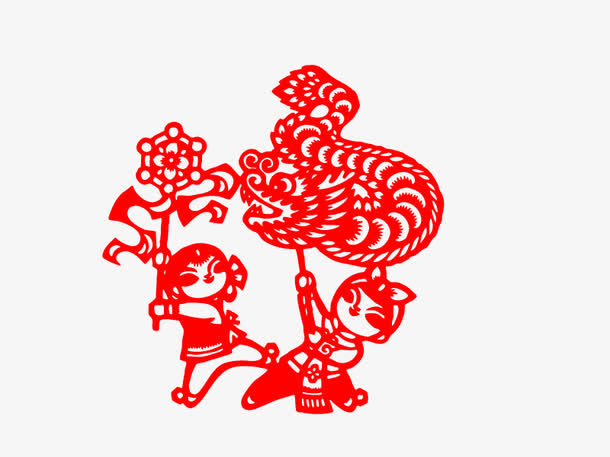 舞龙春节PNG矢量素材免抠
