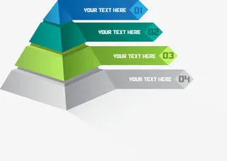 棱锥图矢量图免抠