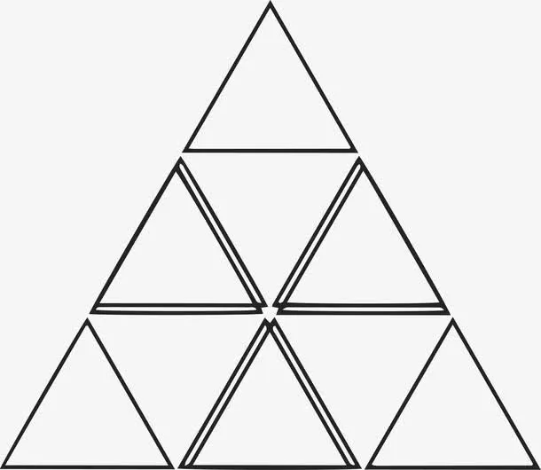 手绘三角形免抠
