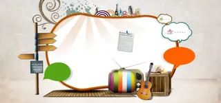 韩国风背景banner