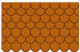 圆形卡通矢量瓦片免抠