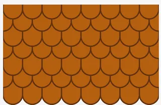 圆形卡通矢量瓦片免抠