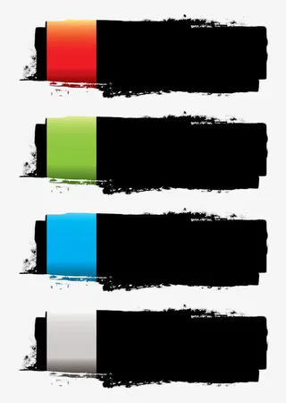 黑色涂鸦序列免抠