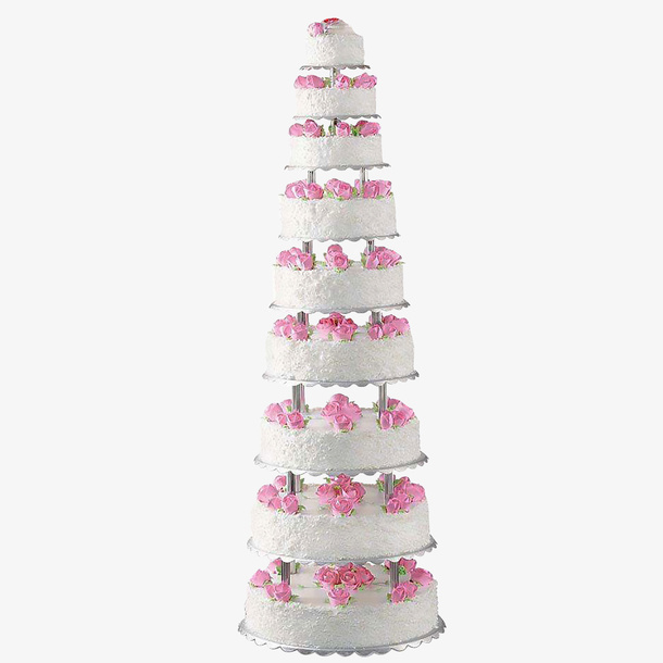 节日庆典九层蛋糕免抠