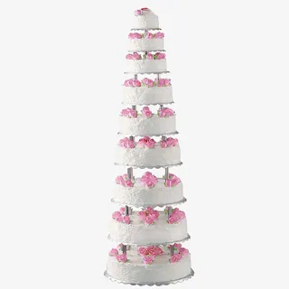 节日庆典九层蛋糕免抠