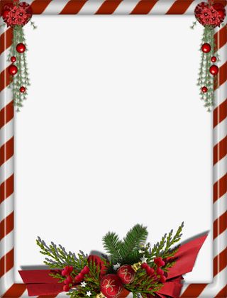圣诞节日边框纹理装饰免抠