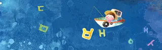 儿童钓鱼背景banner