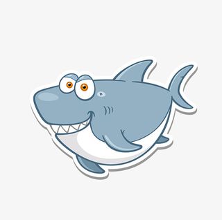 一只鲨鱼图标免抠