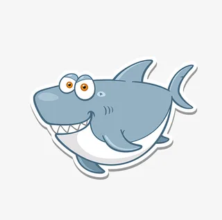 一只鲨鱼图标免抠