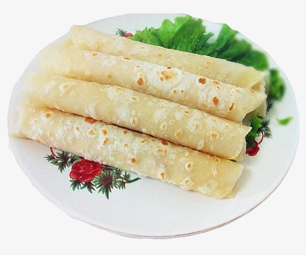 熟的春饼卷皮摆盘免抠