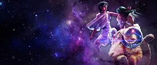 十二星座白羊座星空banner背景高清