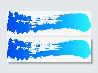 不规则笔刷墨迹图免抠