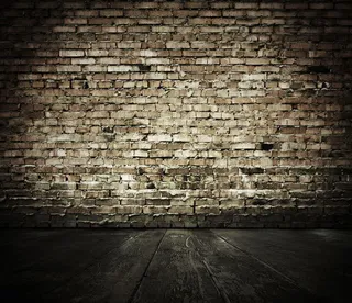 木地板与砖墙背景