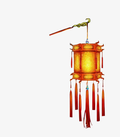 手持灯笼png素材免抠