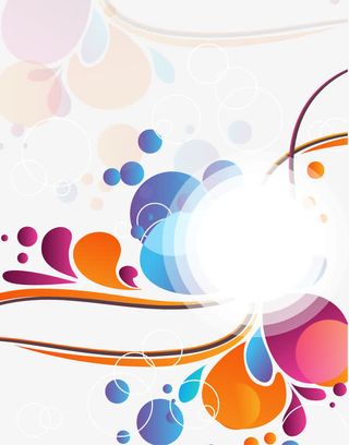 炫彩背景装饰矢量图