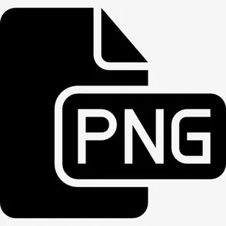 PNG图像文件类型的黑色界面符号图标免抠