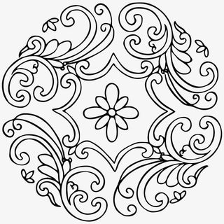 国潮  传统图案 圆形标 花纹免抠