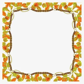 枫叶边框免抠