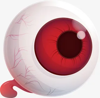 全国爱眼日发红的眼睛免抠