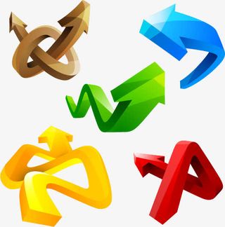 多款立体箭头矢量素材免抠