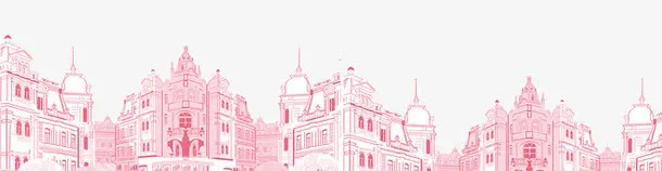 线条建筑免抠