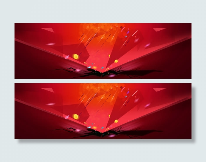 淘宝天猫双红色漂亮背景