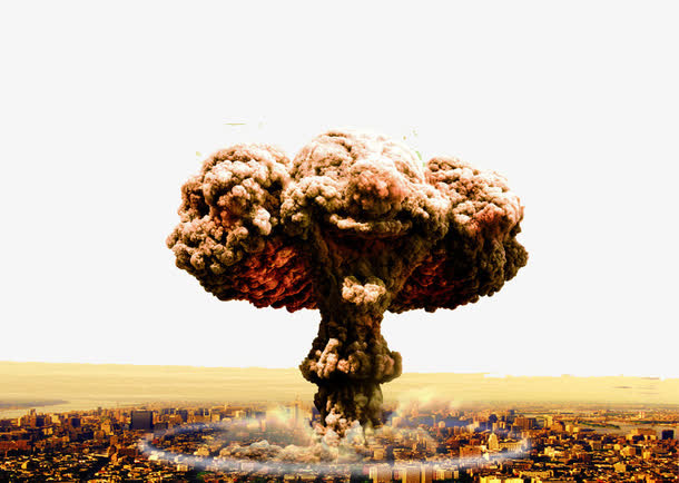 核爆炸硝烟摄影免抠