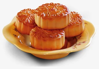 中秋白莲蓉月饼免抠