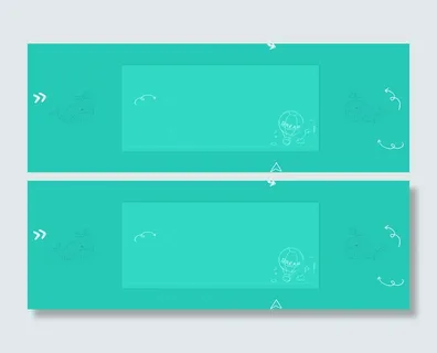 淘宝开学季简约卡通绿色海报背景高清