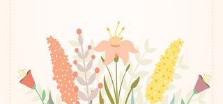 手绘花朵背景高清