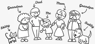 我的家人全家福免抠